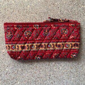 New Vera Bradley lined pouch, 9x4.5", can be used for cosmetics, coins, pencils